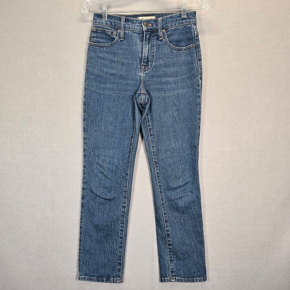 Madewell Cali Demi Boot Size 24P 25x24  Mid-Rise Stretch Blue Jeans